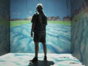 CAVE on virtuaalitodellisuusympäristö, jonka toiminta perustuu seinien, niihin suunnattujen projektorien ja 3D-lasien yhdessä luomaan 3D-vaikutelmaan (Cruz-neira 1993).