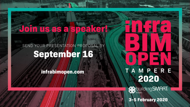 Join us as a speaker for the InfraBIM Open 2020