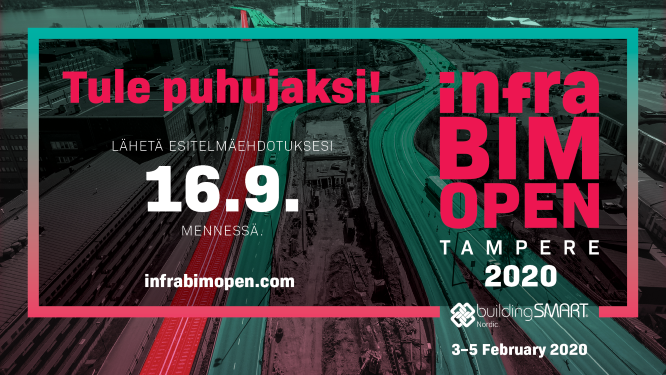 Tule puhujaksi InfraBIM Openiin 2020