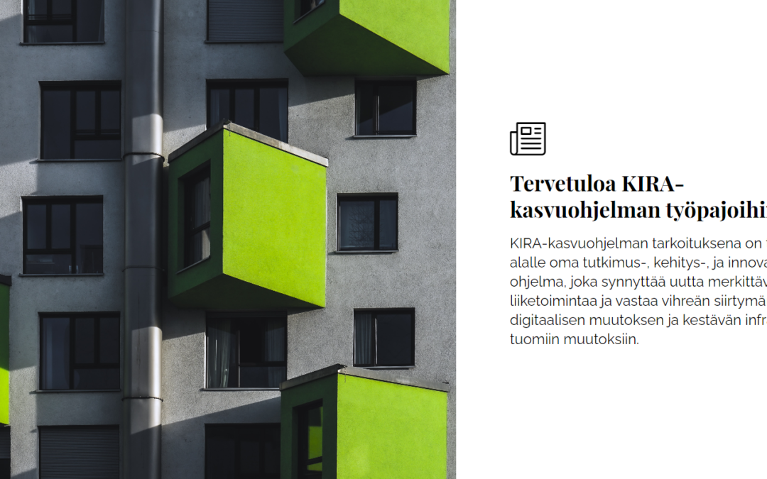 KIRA-kasvuohjelma ja työpajat  – Ilmoittaudu mukaan!
